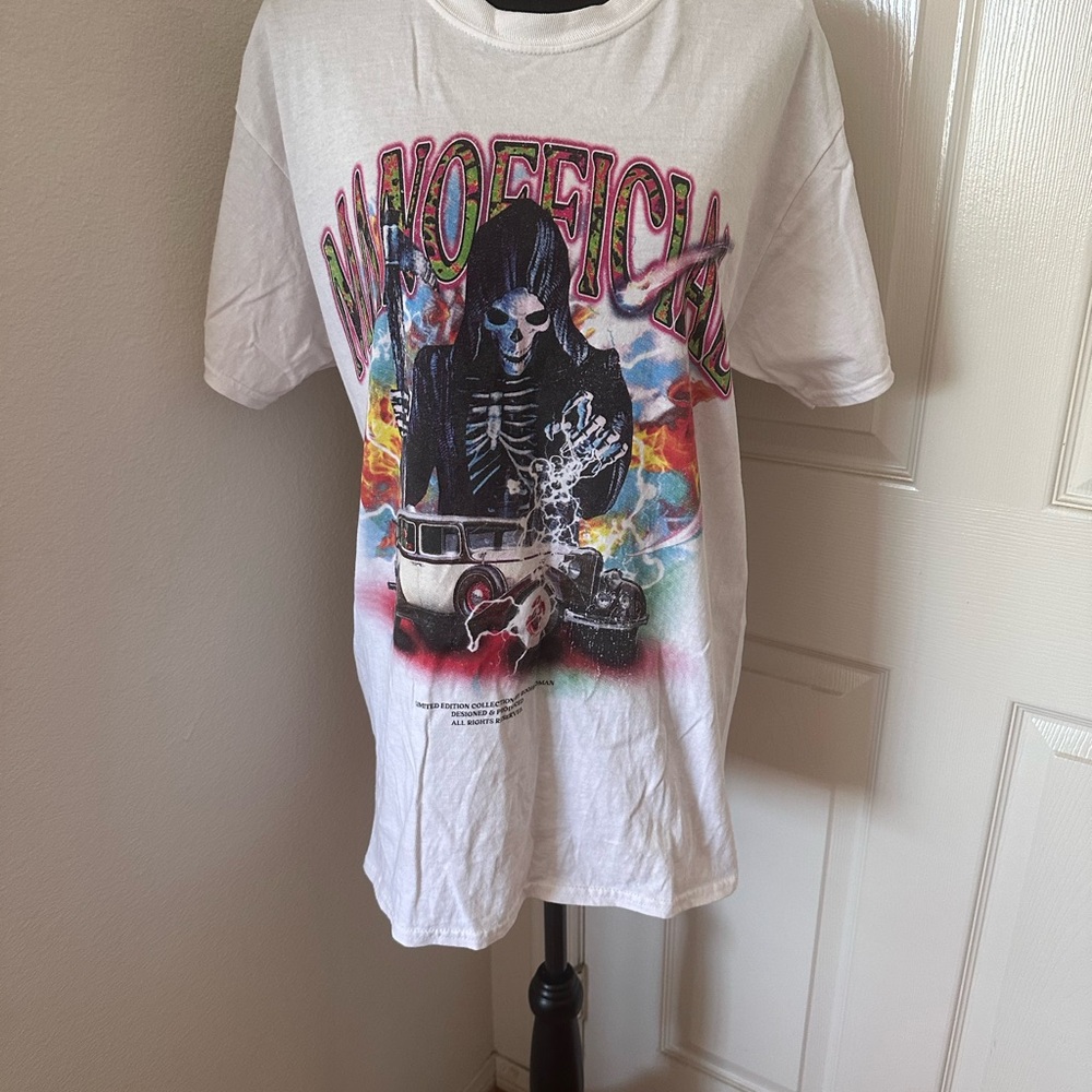 White Graphic Kids T-Shirt